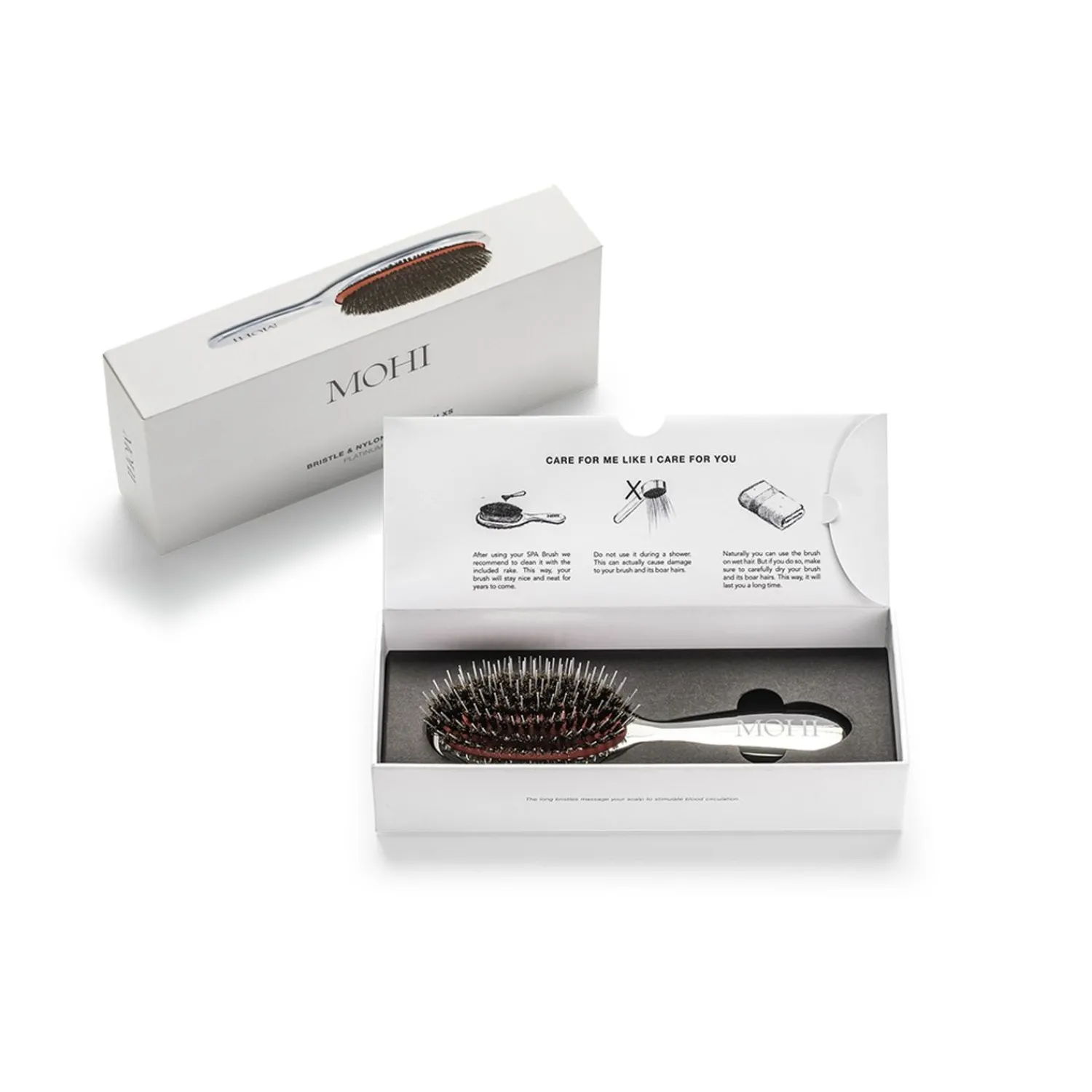 MOHI Hair Care Bristle & Nylon Spa Brush Xs Platinum-Editie