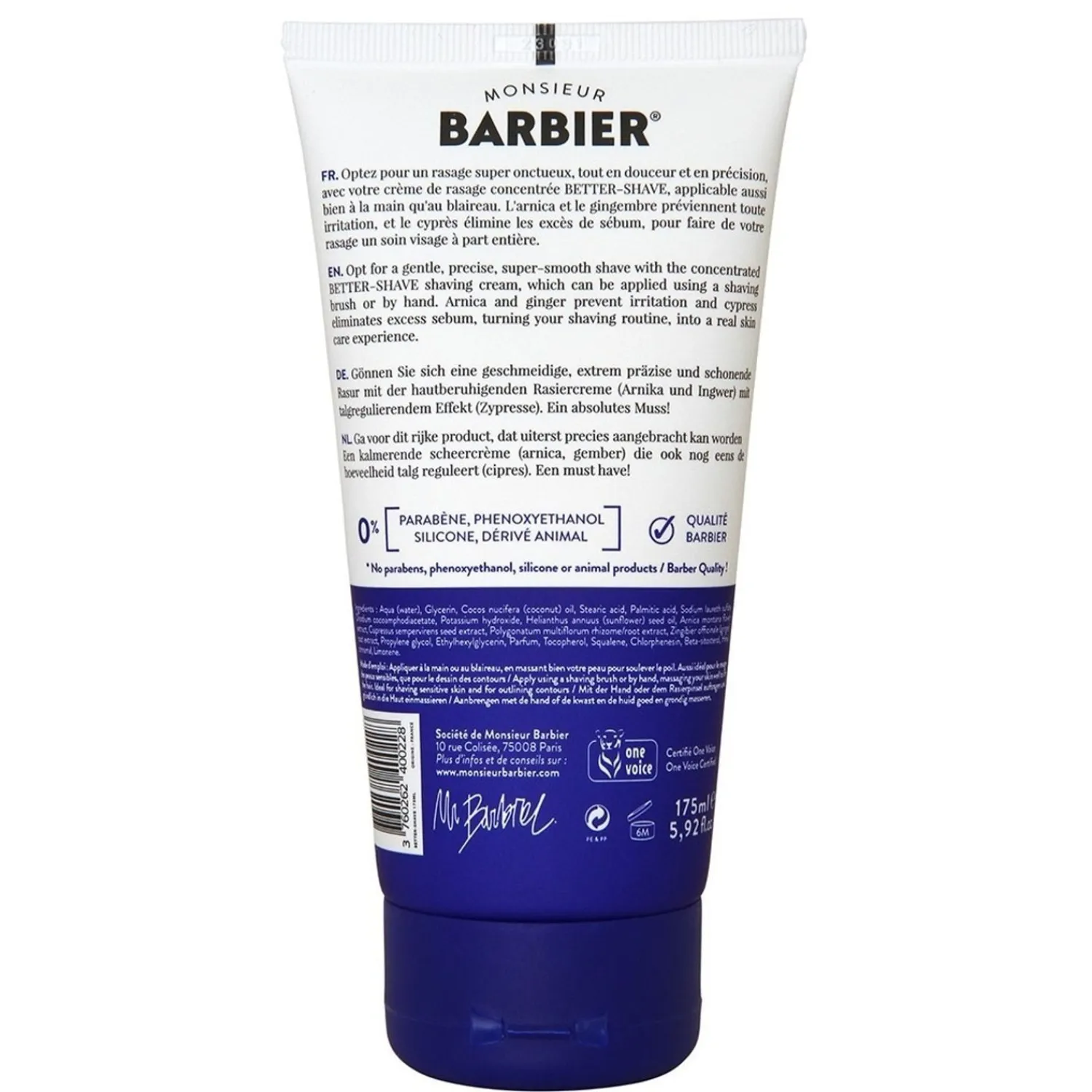 Monsieur Barbier Shaving Cream