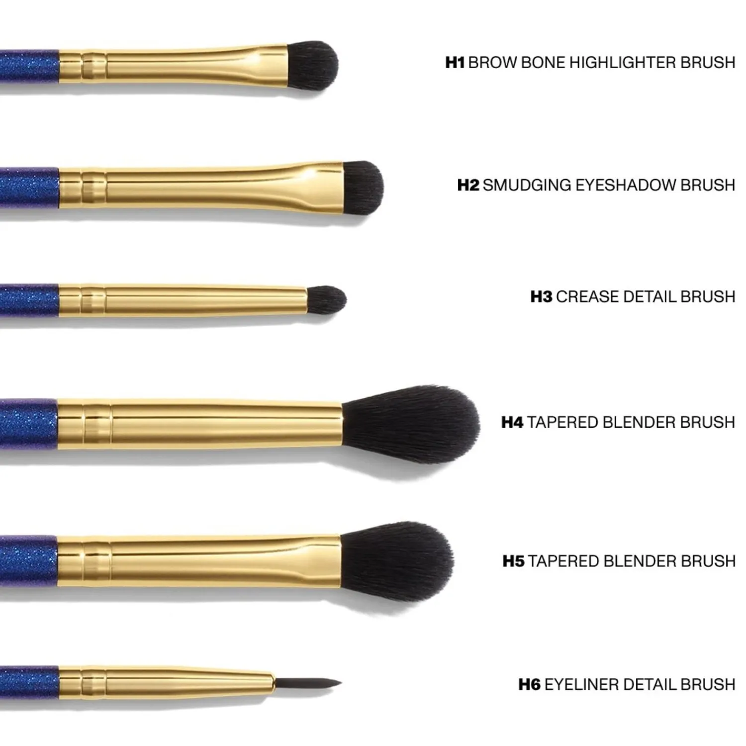 Morphe Holiday Collection The More, The Merrier - 6-Delige Oogborstelset