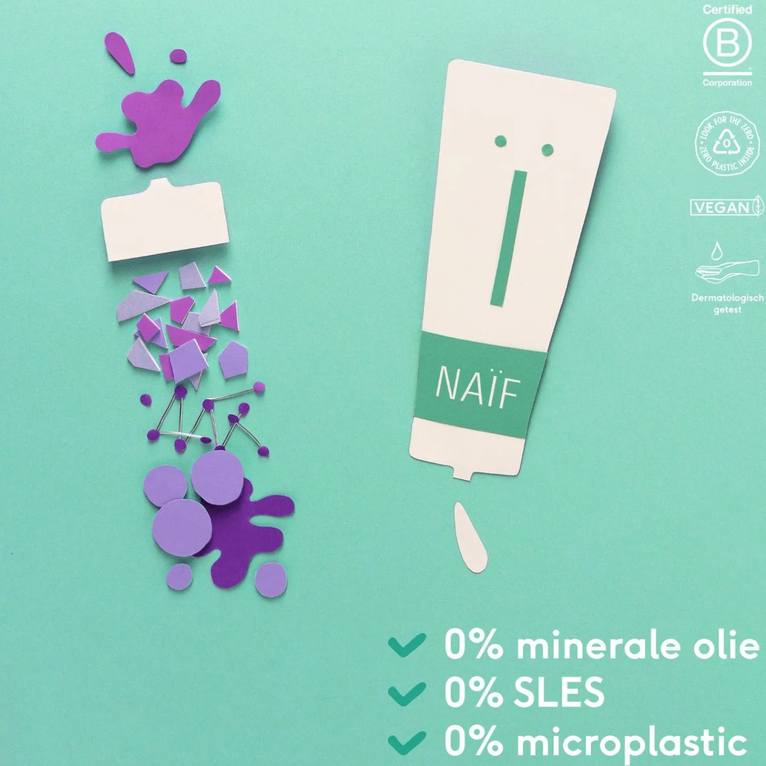 Naif Reinigende Wasgel Voor Baby & Kids Navulverpakking