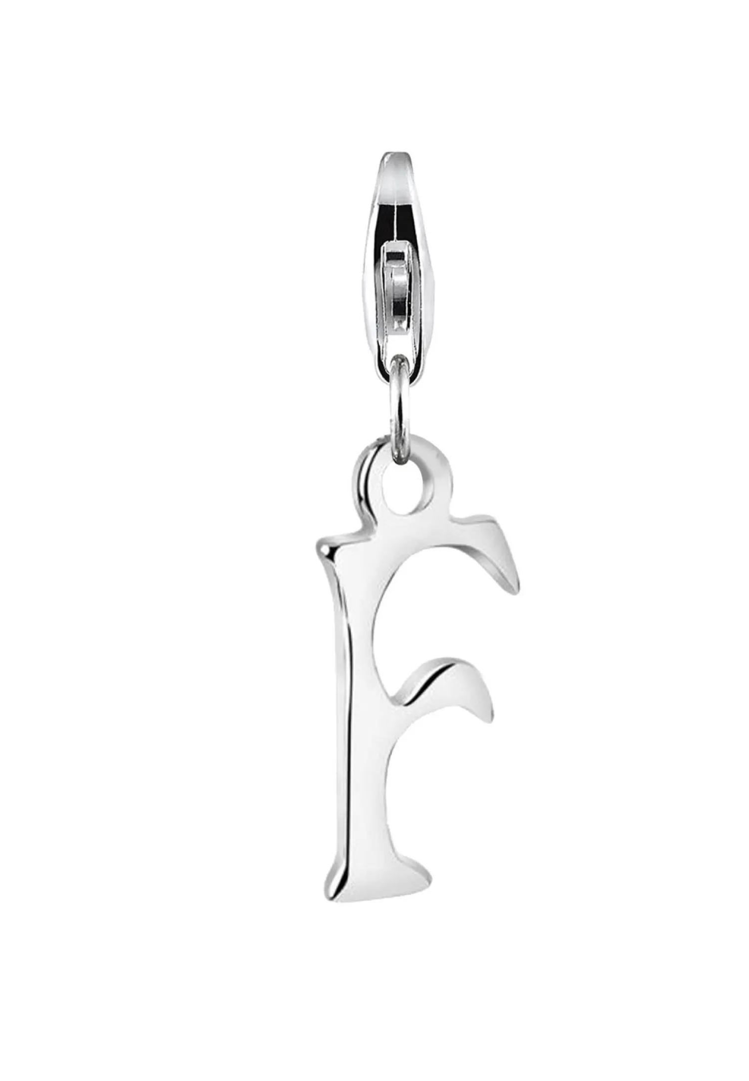 Nenalina Bedeltje Letter Hanger In 925 Sterling Zilver Voor Alle Gangbare Charm- En Bedeldrager