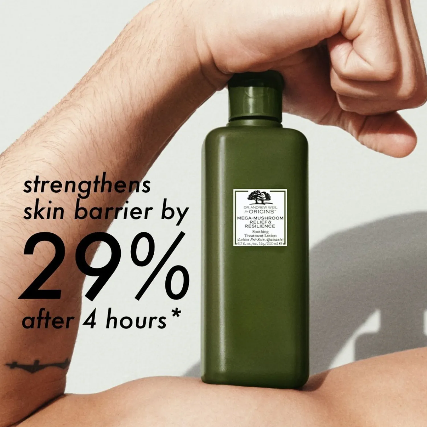 Origins Dr. Andrew Weil Voor Mega-Mushroom Relief & Resilience Kalmerende Behandelingslotion