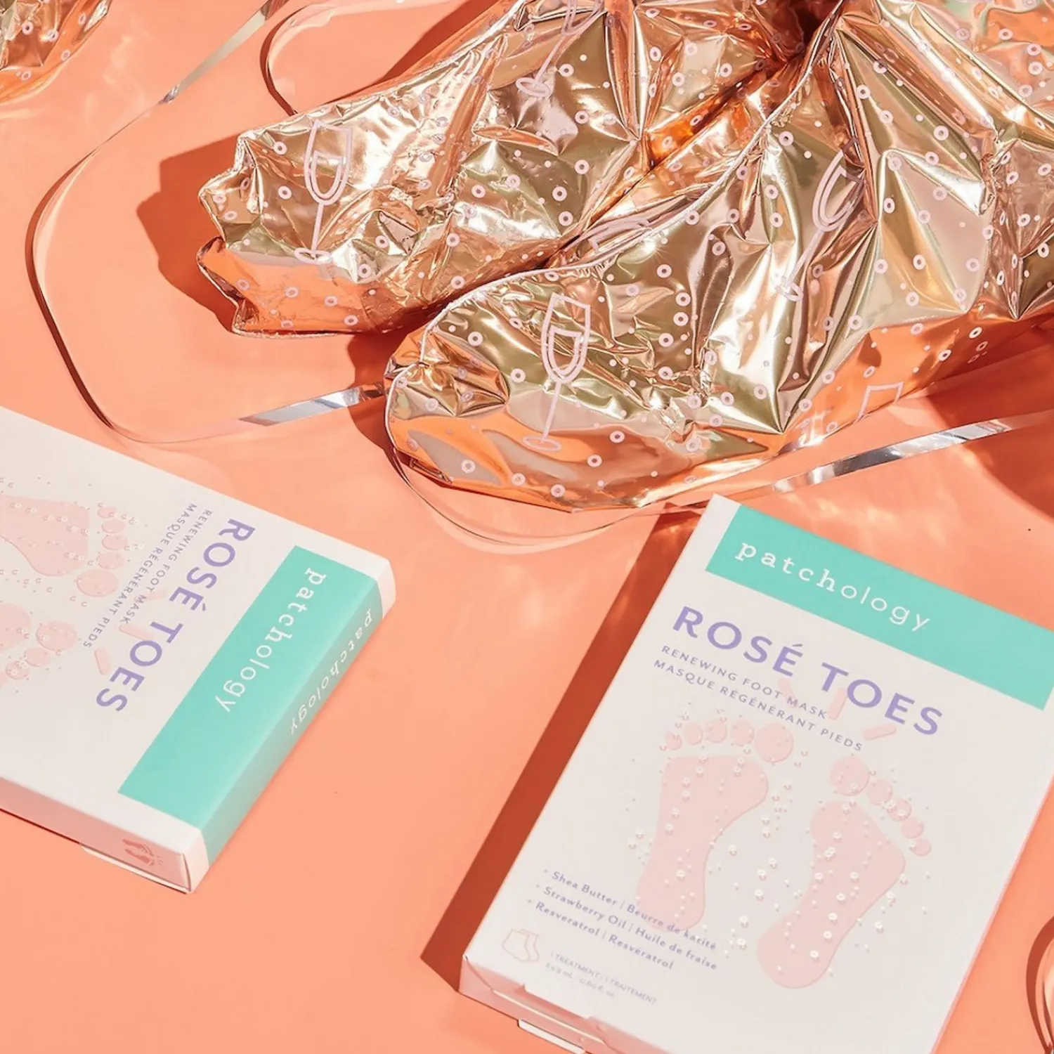 Patchology Rose Toes Renewing Foot Mask