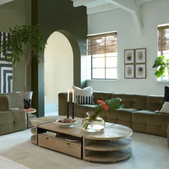 Riviera Maison Aramis Glazen Vaas, Luxe Bloemenvaas Warm Glas
