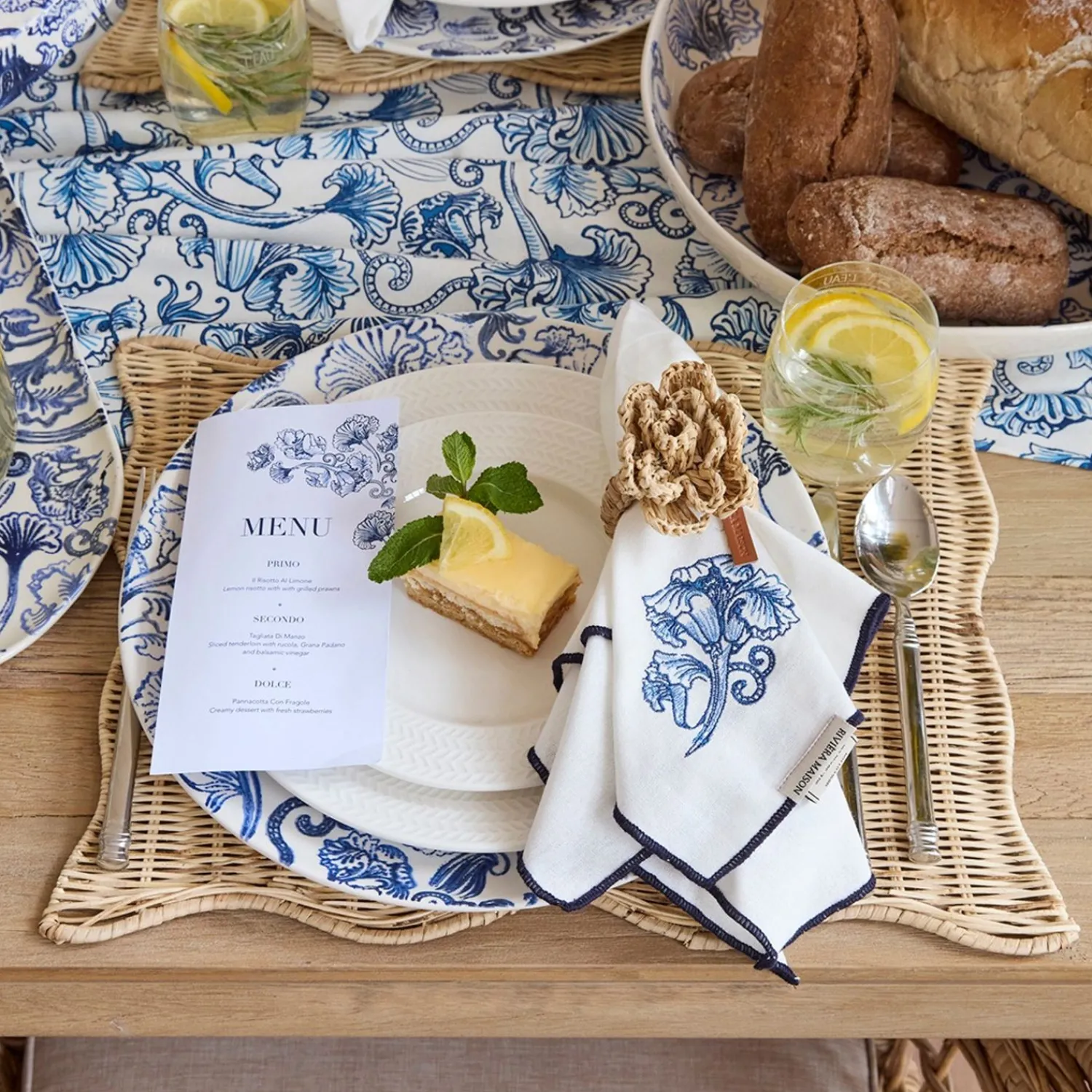 Riviera Maison Floral Island Textielen Servetten