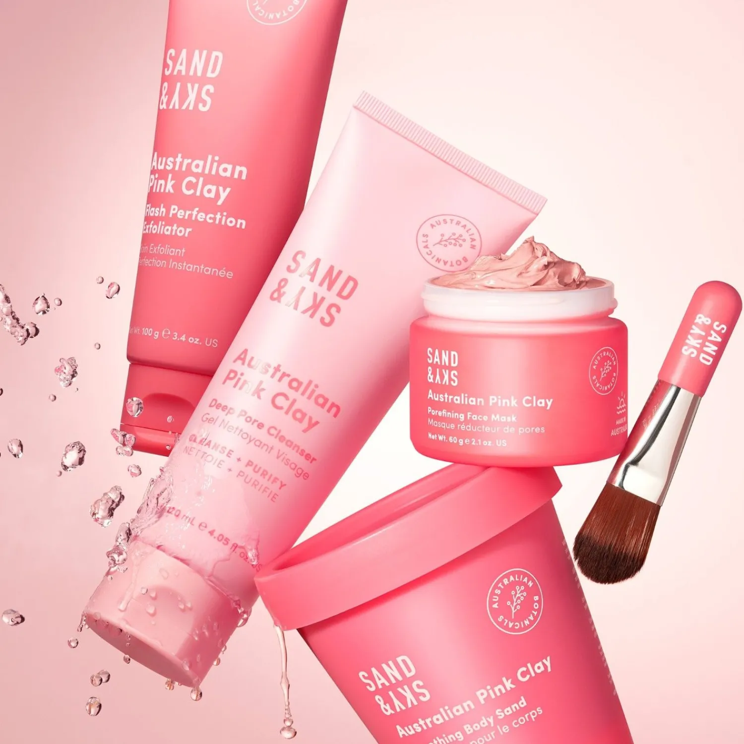 Sand & Sky Australische Roze Klei Poriefineren