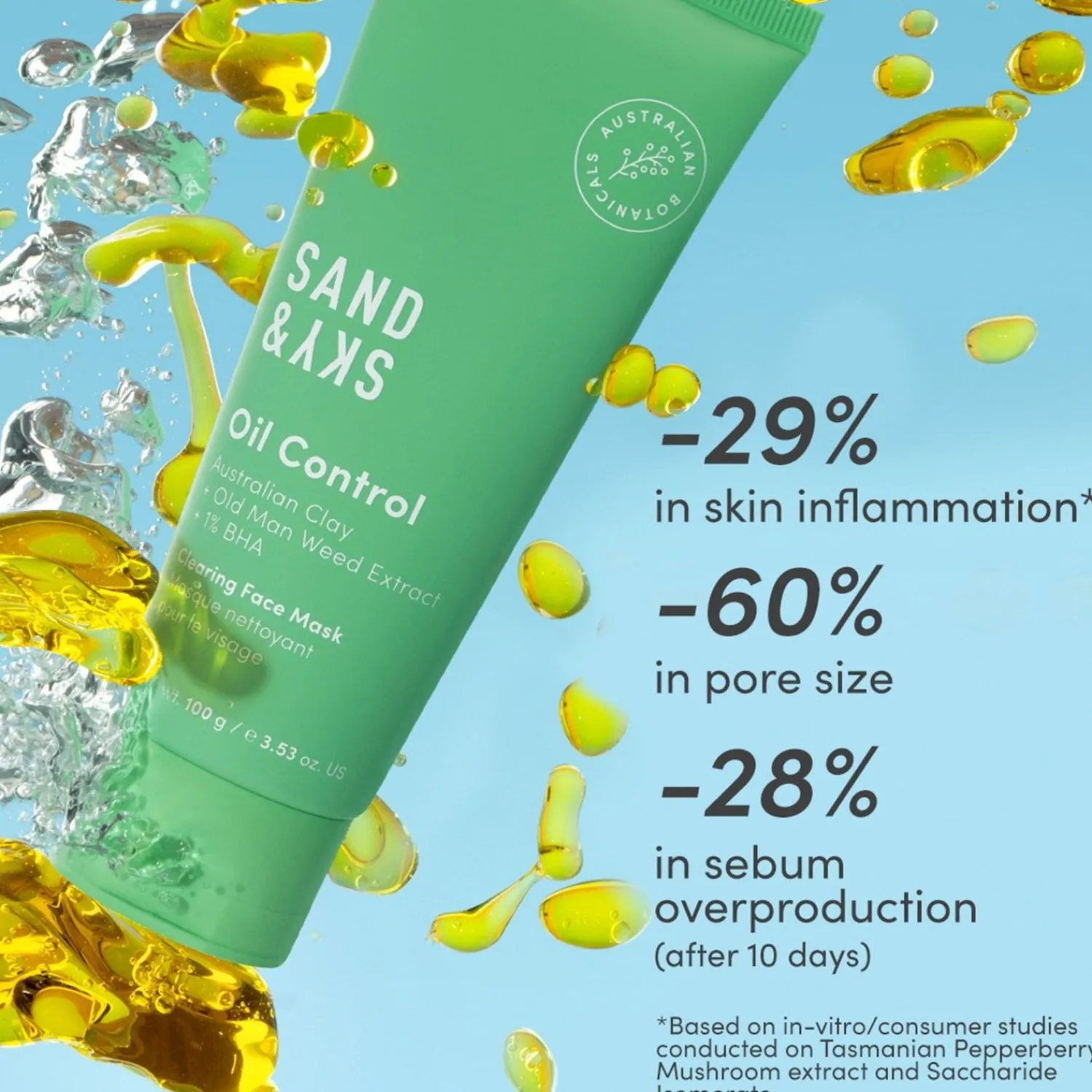 Sand & Sky Oil Control Clearing Face Mask