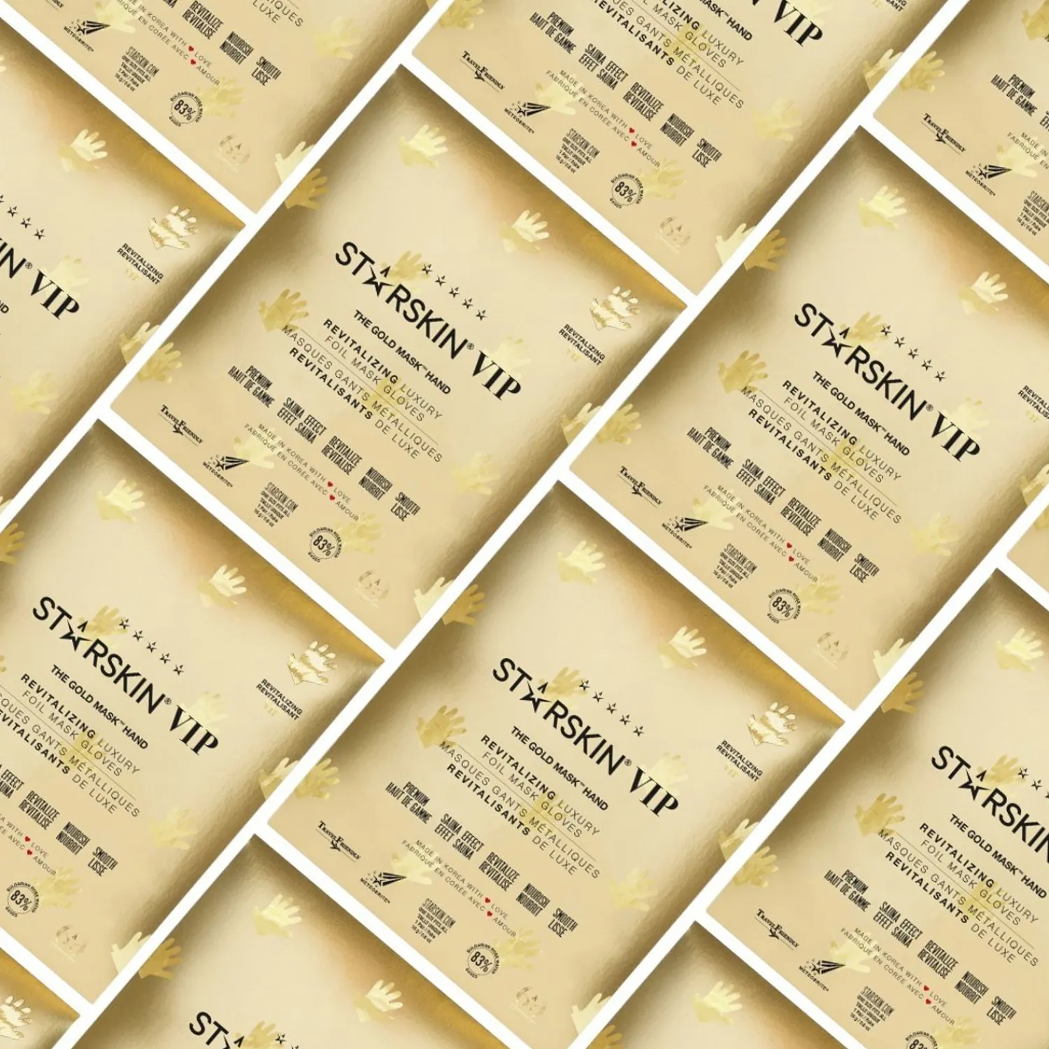 STARSKIN ® Starskin® Vip The Gold Mask Hand 3+1-Pakket