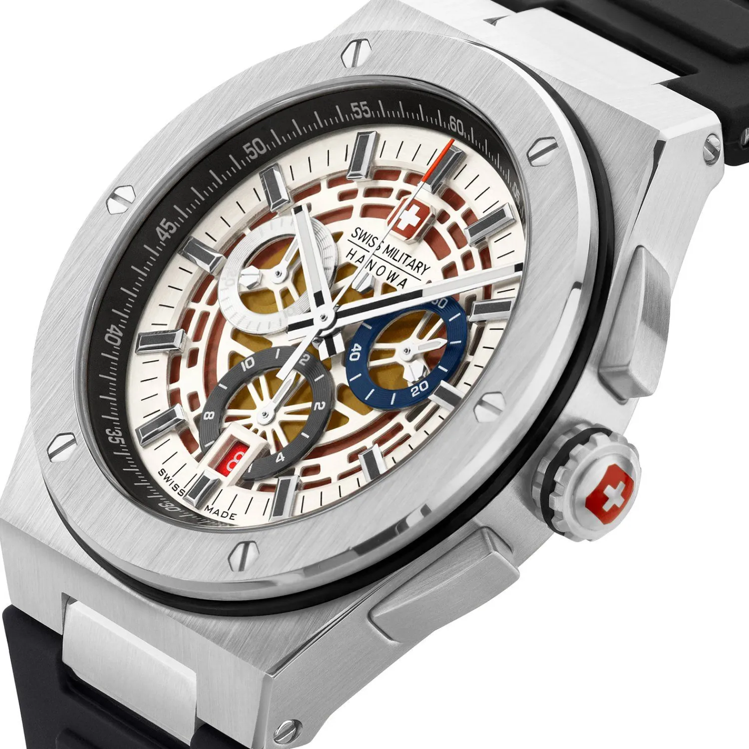 SWISS MILITARY HANOWA Herenhorloge Edelstaal