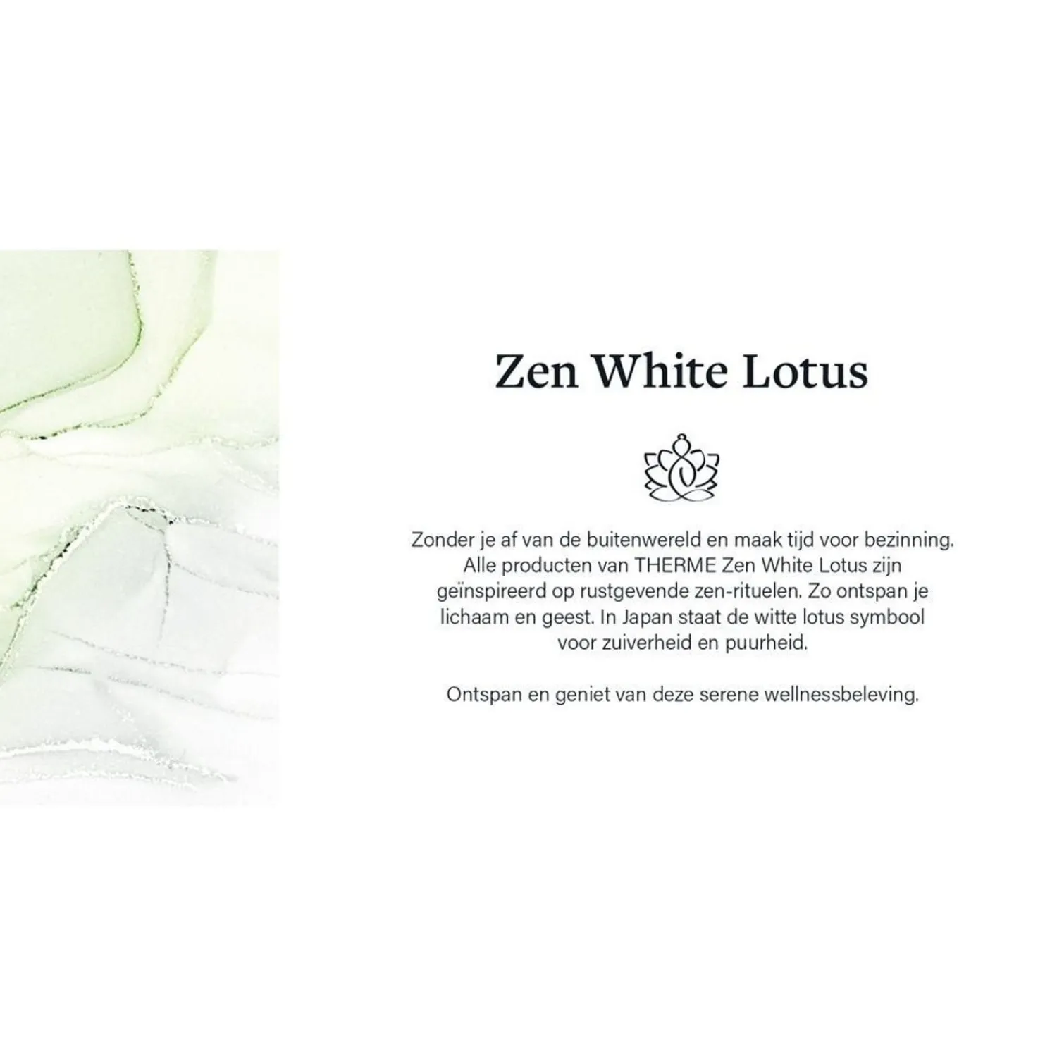 THERME Zen Witte Lotus Douchesatijn