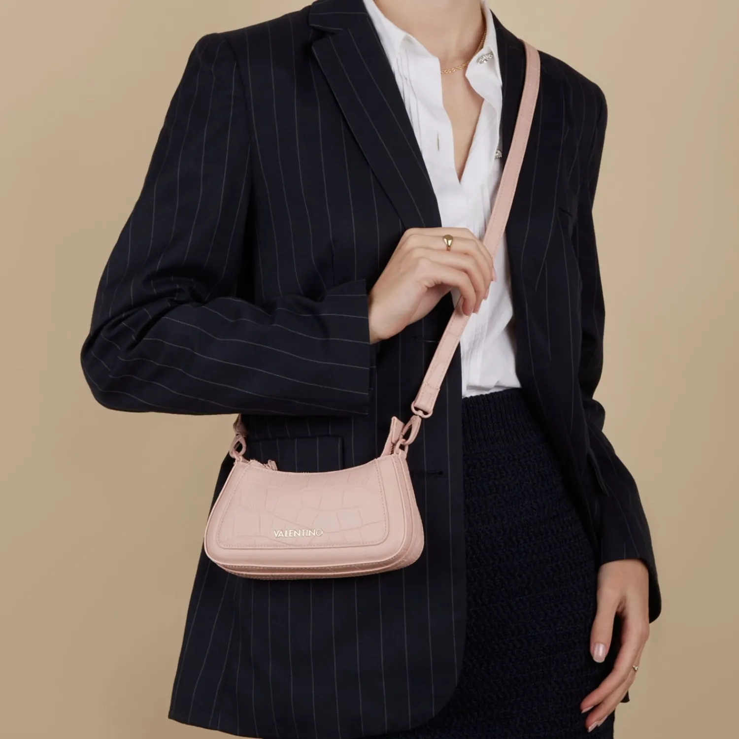 Valentino Bags Surrey Dames Crossbody Tas/Handtas Kunstleer - Roze