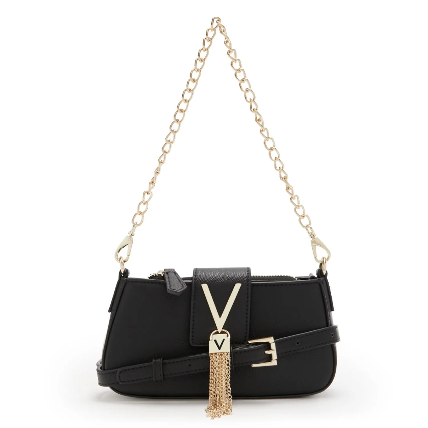 Valentino Bags Divina Dames Crossbodytassen/Handtassen Faux Leeg - Zwart