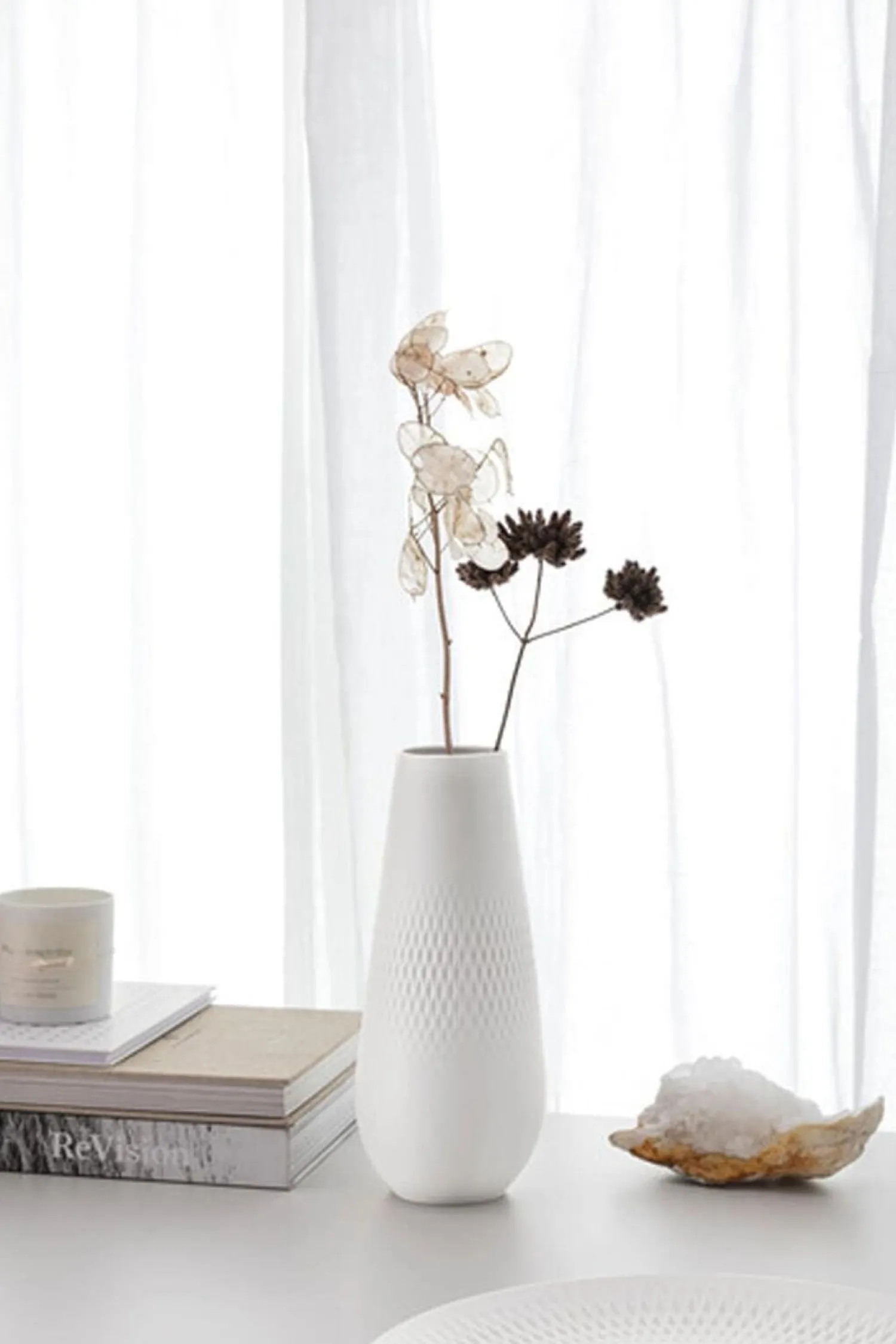Villeroy & Boch Vaas Carre Lang Manufacture Collier Blanc