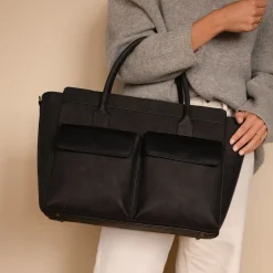 Violet Hamden Essential Bag Dames Handtas/Laptoptas Kunstleer - Zwart