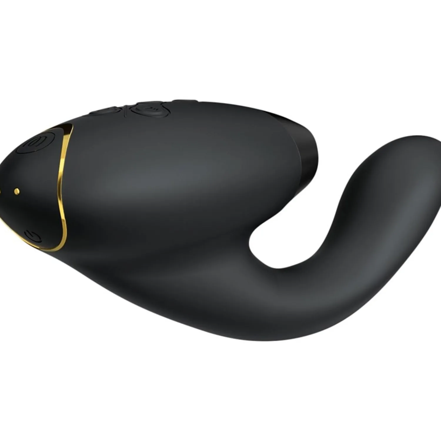 Womanizer Black Luxurioser Dual Stimulator Mit Pleasure Air Technologie Fur Die Klitoris Und Vibration Fur Den G-Punkt