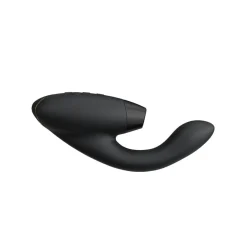 Womanizer Black Luxurioser Dual Stimulator Mit Pleasure Air Technologie Fur Die Klitoris Und Vibration Fur Den G-Punkt