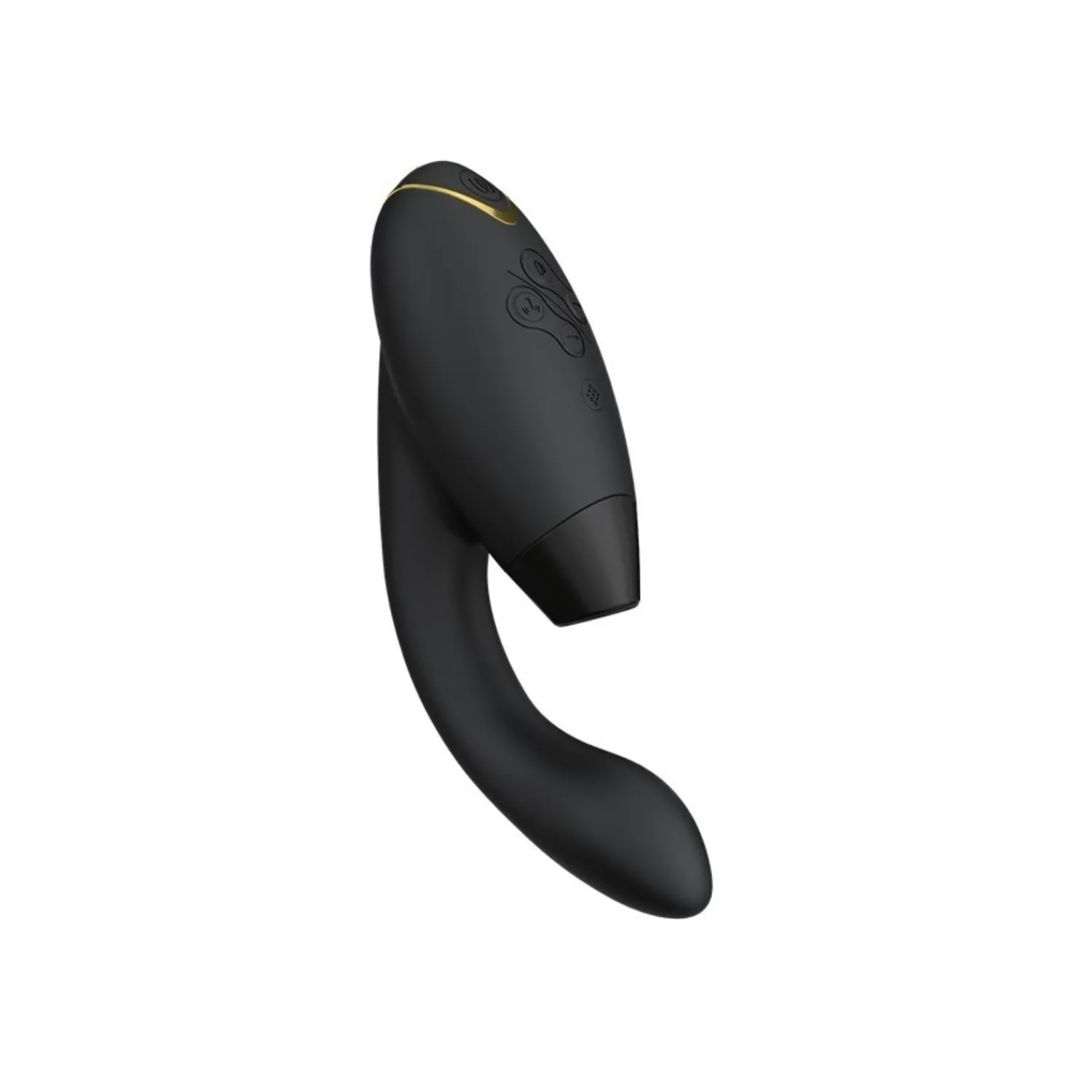 Womanizer Black Luxurioser Dual Stimulator Mit Pleasure Air Technologie Fur Die Klitoris Und Vibration Fur Den G-Punkt