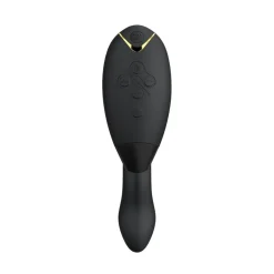 Womanizer Black Luxurioser Dual Stimulator Mit Pleasure Air Technologie Fur Die Klitoris Und Vibration Fur Den G-Punkt