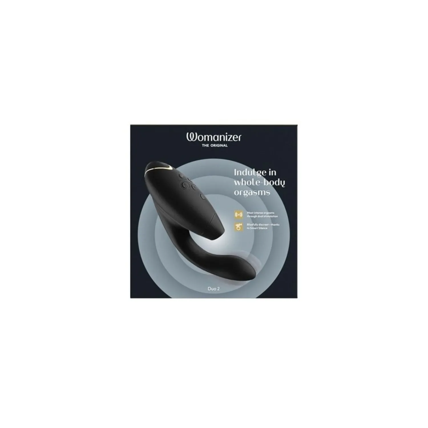 Womanizer Black Luxurioser Dual Stimulator Mit Pleasure Air Technologie Fur Die Klitoris Und Vibration Fur Den G-Punkt
