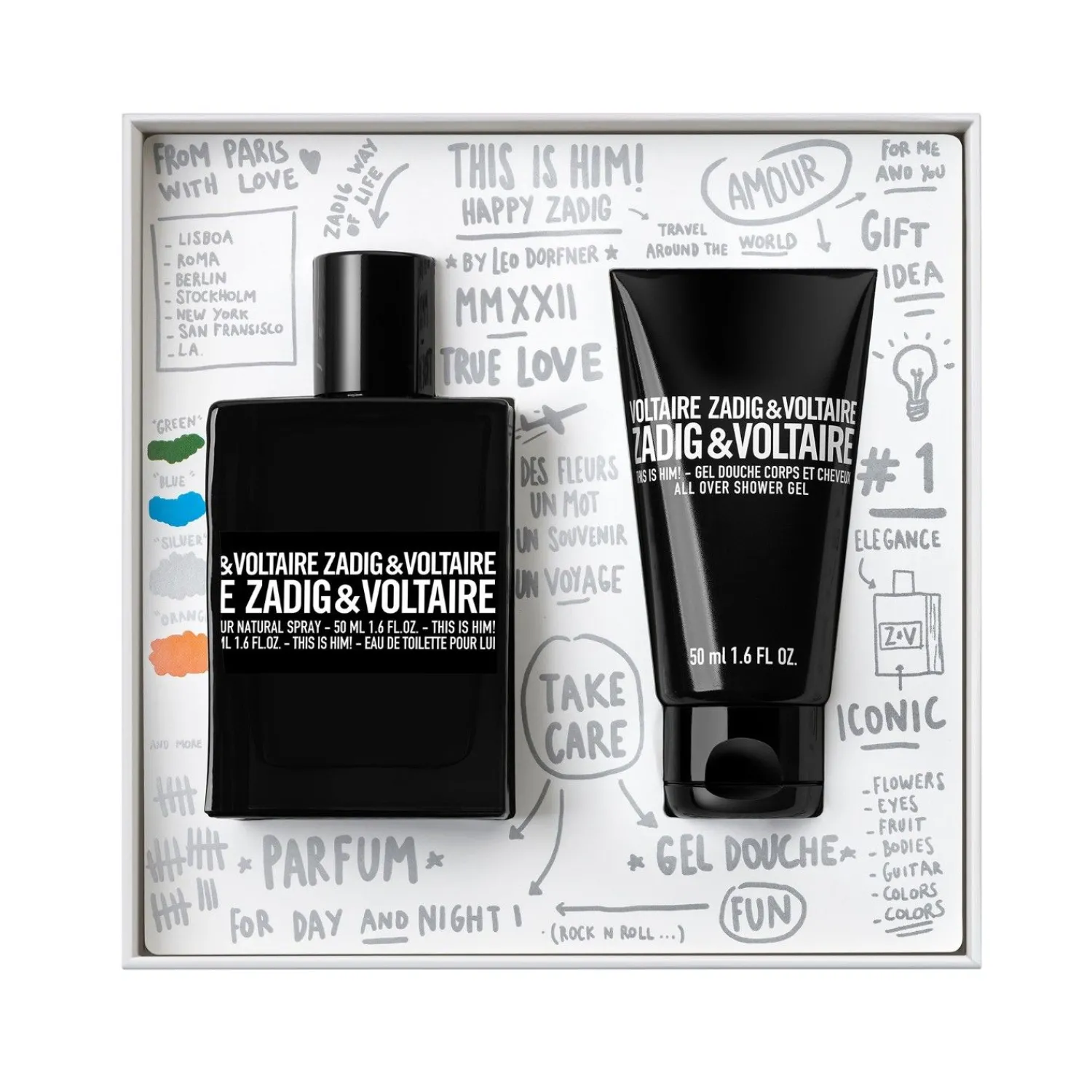 Zadig&Voltaire This Is Him Eau De Toilette 50 Ml Set